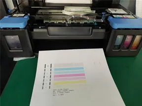 某公司佳能打印机墨路排空气及清零