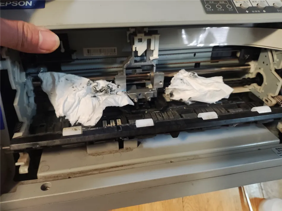 爱普生针式打印机换针头