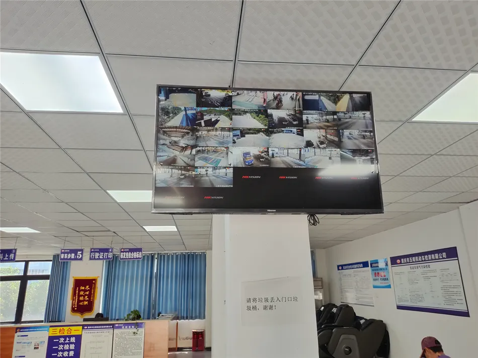 某公司监控展示屏布线